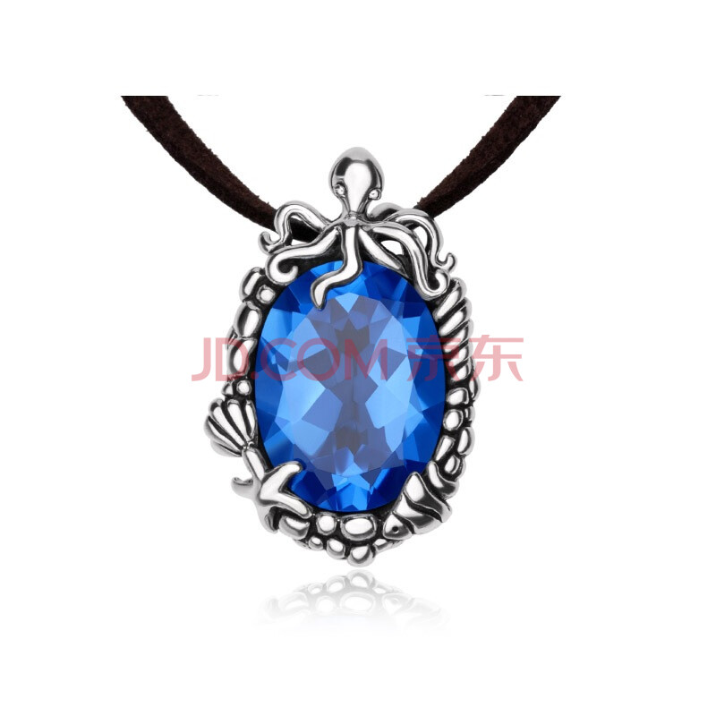 海盗船银饰+925银+深海之梦水晶项坠