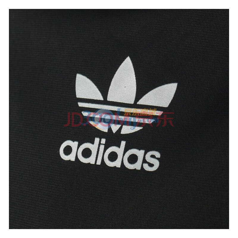 三叶草/adidas+男士<em>黑色开衫</em>连帽