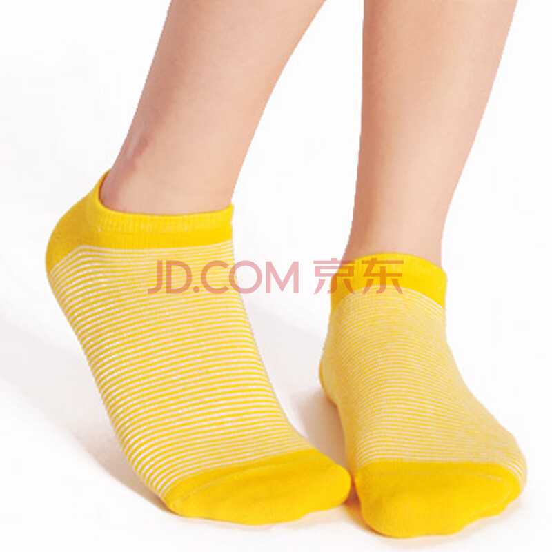 京东商城 宝娜玛妮娅百搭条纹短邦女棉袜【6双