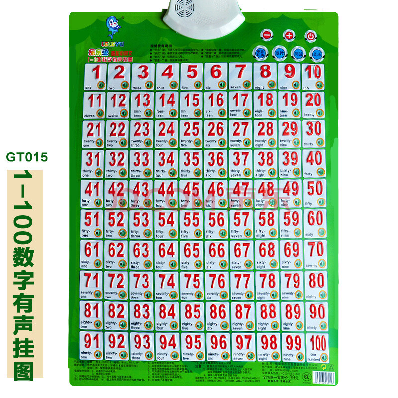 1-100数字有声挂图