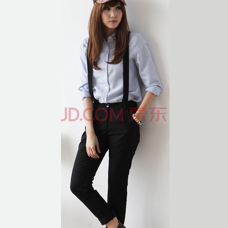 依德璐 2013秋装上新背带裤女装可拆吊带裤长