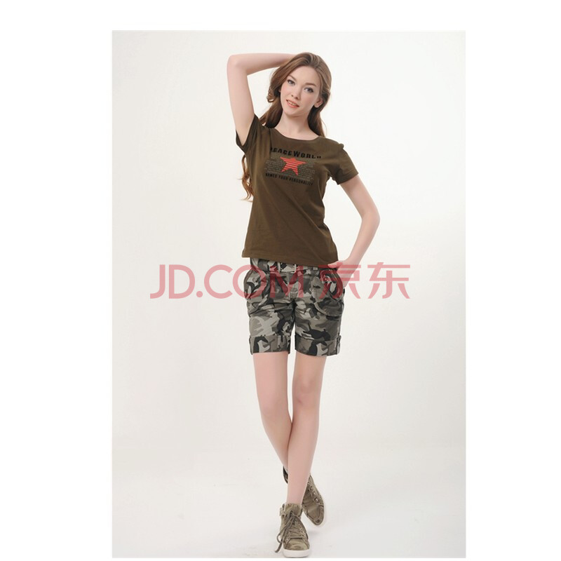 涌进 迷彩#新品<em>时尚</em>休闲<em>短裤</em> <em>919</em>#bb 迷彩 S图