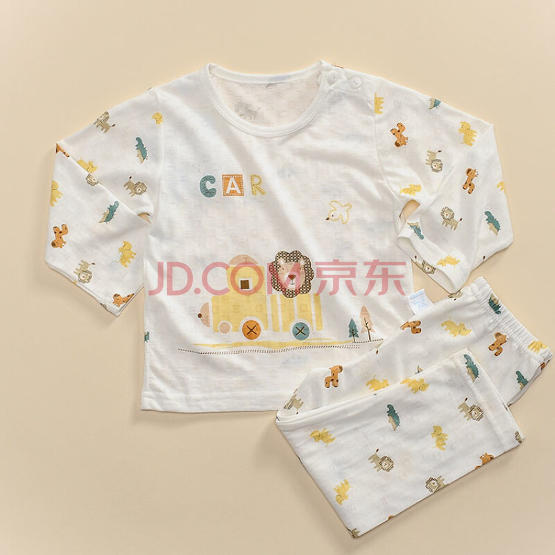 宝 狮子乐园肩开长袖套 x0243 黄色 3-6个月身