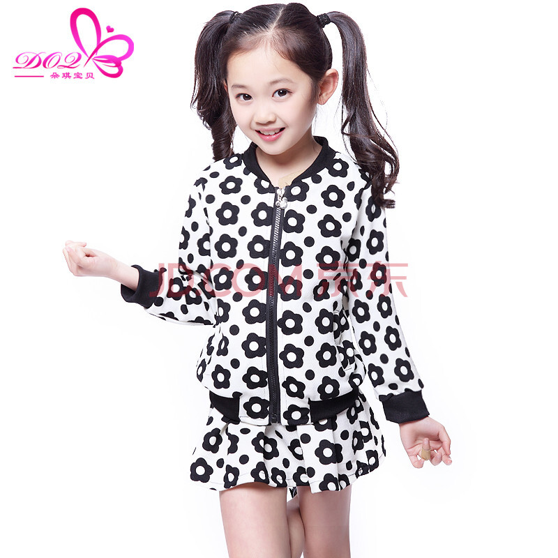 朵琪宝贝<em>女童装春装</em>2014<em>新款</em>女童运动套装韩
