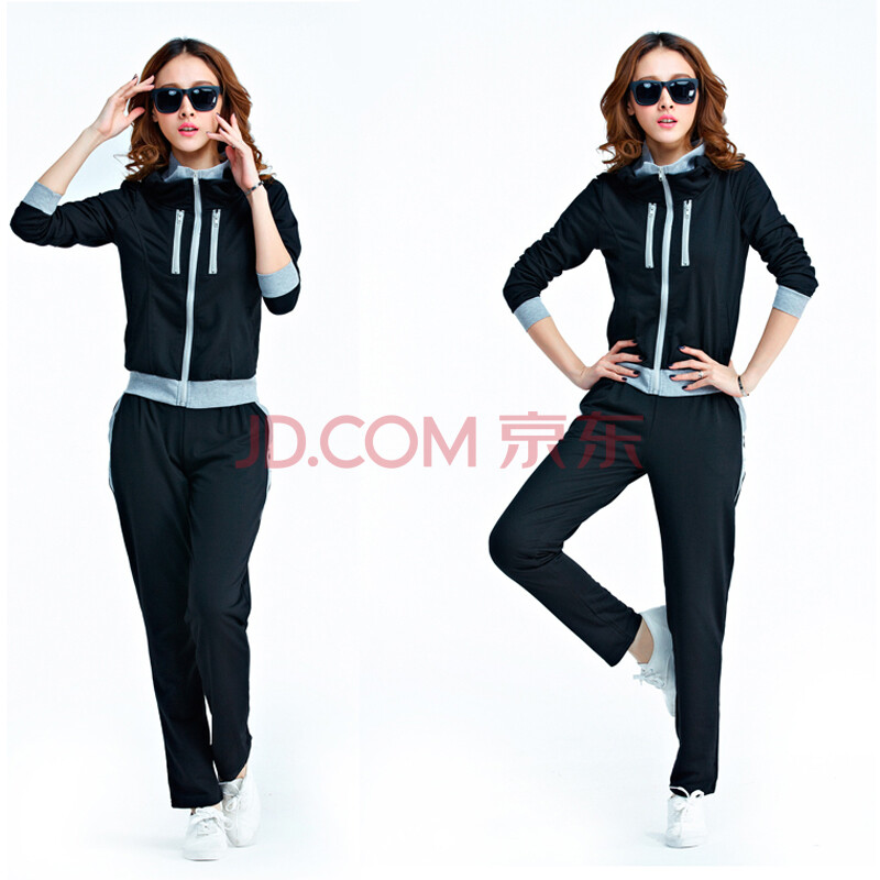 彩裳鹊衣 2013秋装新款长袖女式运动服套装韩