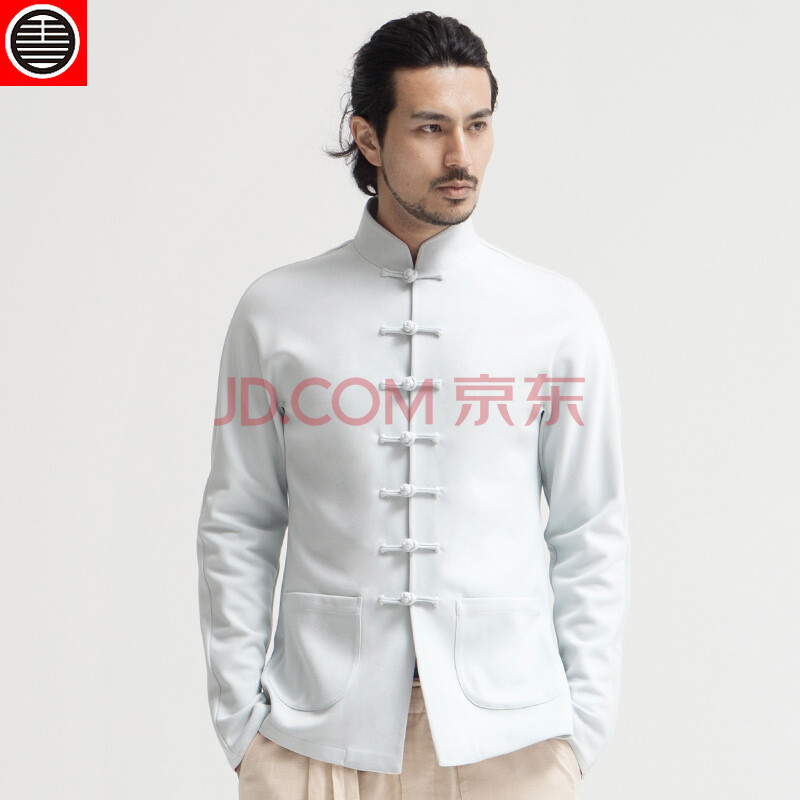 着男士中式中国风格棉麻短袖衬衫日系亚麻粗麻