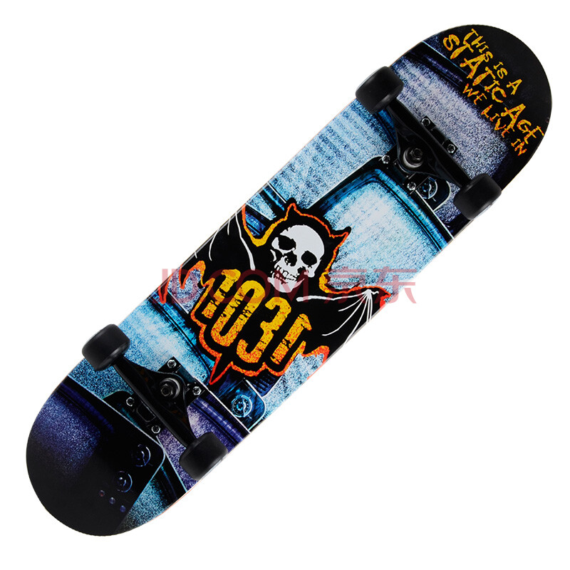 进阶款专业滑板+酷黑系列四轮滑板车