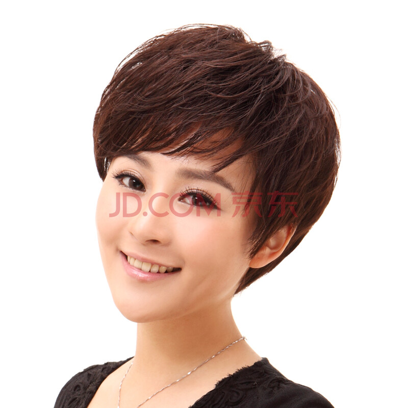 西芙真发头套 女 真<em>头发假发</em> 真人<em>假发</em>全手织假