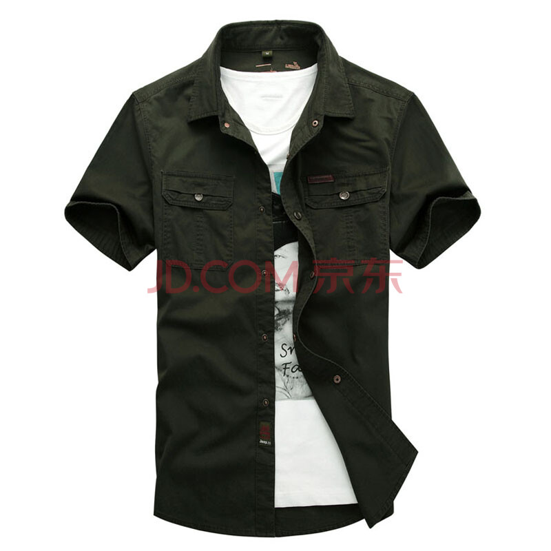 尚尔一男士短袖衬衫2013新款男装纯棉修身短