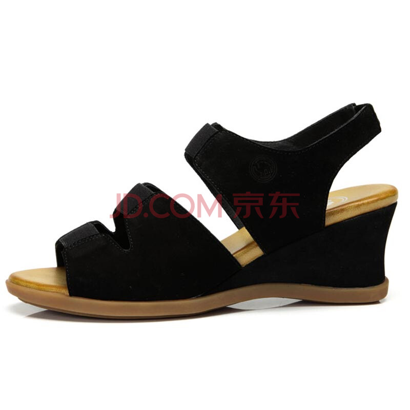 <em>骆驼</em>牌夏季新款女<em>凉鞋</em>真皮舒适<em>女士</em>ol坡跟<em>凉鞋</em>