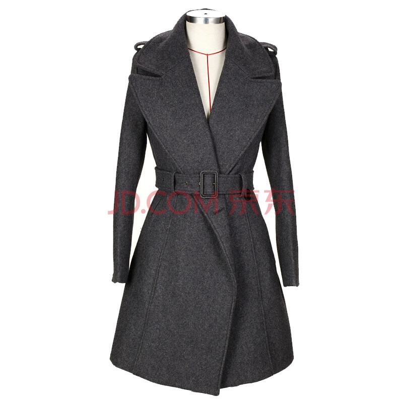 毛呢外套女中长宽松复牌子品质好 新款好用