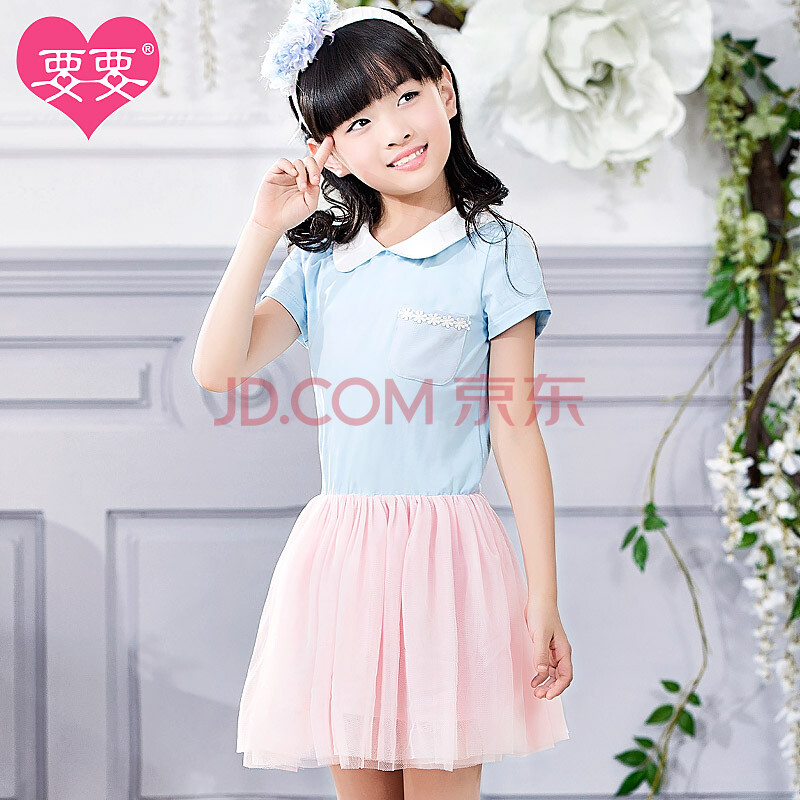 要要童装女童连衣裙2014<em>夏装韩版学生</em>裙大童