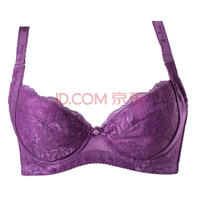 迪芬娜调整型超聚拢深v上托收副乳精美蕾丝女士小胸文胸db8711 紫色