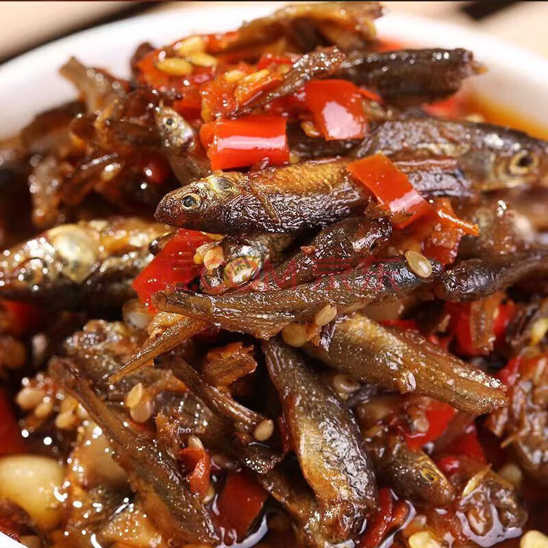 味赢潇湘湖南特产柴火鱼干罐装农家香辣火培小鱼仔下饭菜瓶装熟食小吃零食 香辣味 7g 10包 香辣小鱼仔