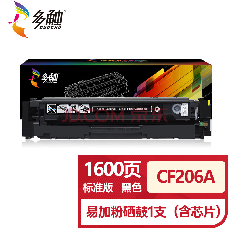 cf206a彩色硒鼓适用惠普m283fdw粉盒m255dwm282nwm283cdw207acf206a