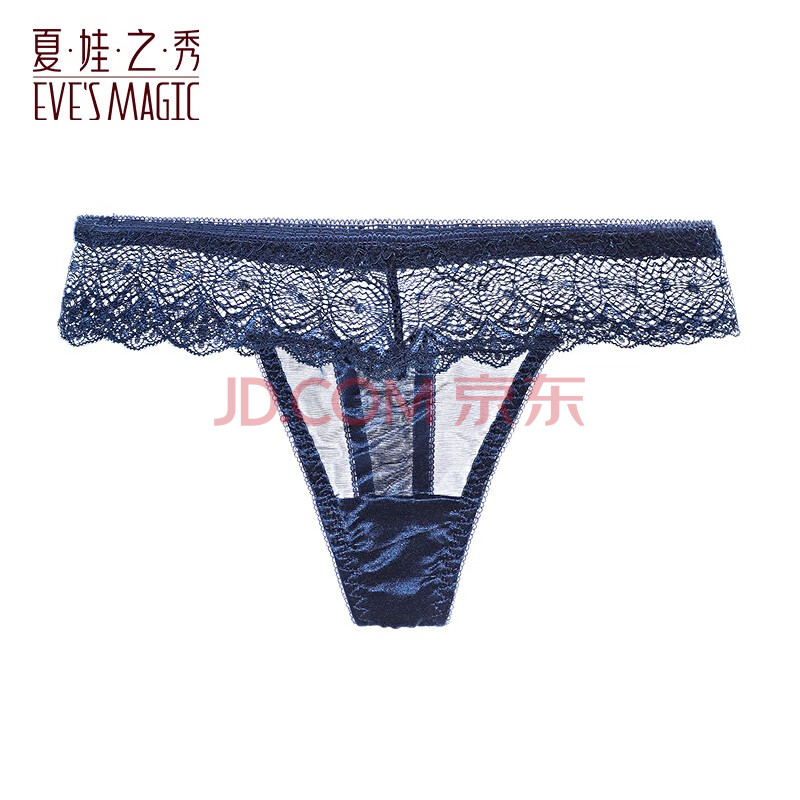夏.娃.之.秀丁字裤性感内裤女纯色火辣裸感薄款性感低腰少妇性感底裤 K3067宝兰 1条 L码)