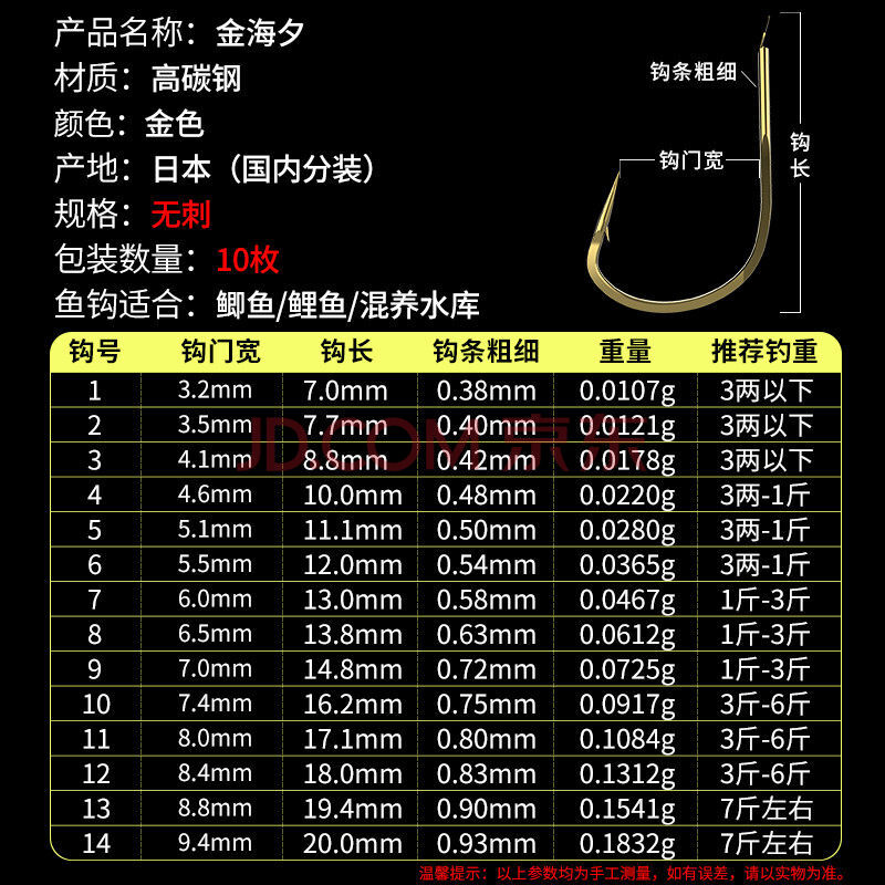 e钛合金金海夕鱼钩进口野钓神钩有倒刺黑坑无刺鲤鱼鲫鱼钩海西音然
