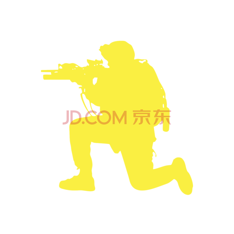 特种射击步兵剪影霸气海报贴画网吧玻璃门橱窗客厅墙壁装饰游戏射手