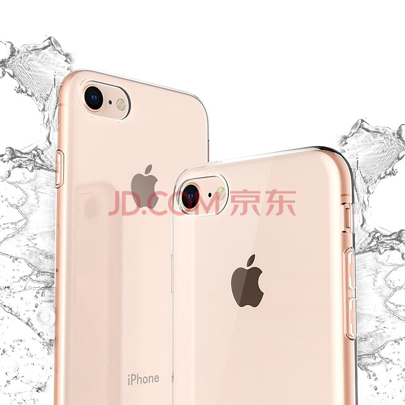 ESCASE 苹果7plus/8plus手机壳iphone7p/8p保护套 全包防刮防摔软壳 透明工艺手感适用于苹果7p/8p透明
