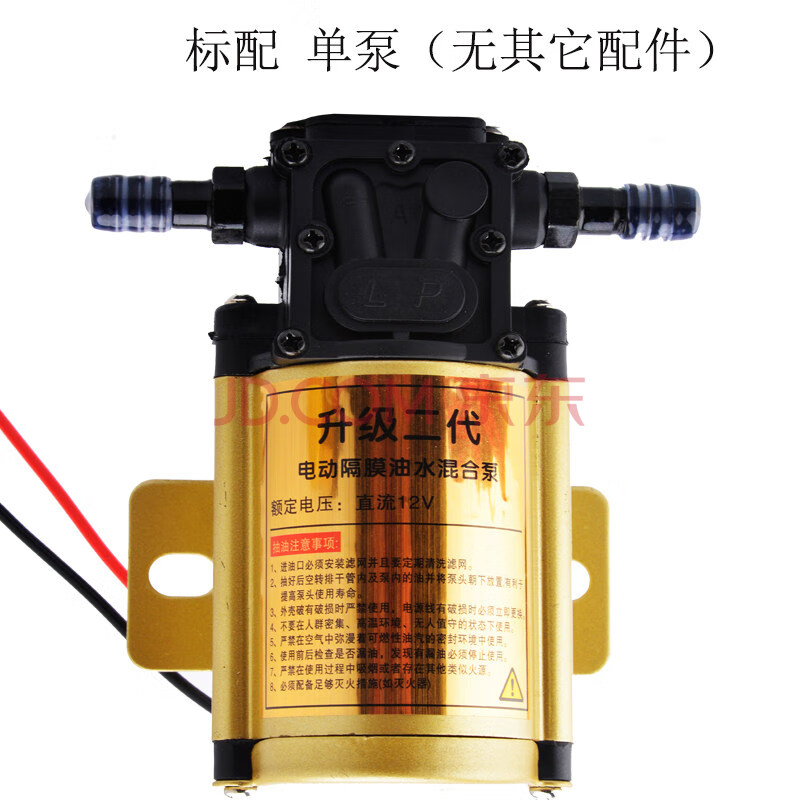 小汽车汽油电动抽油泵 12v油箱加油换机油神器微型车载自吸泵 12伏