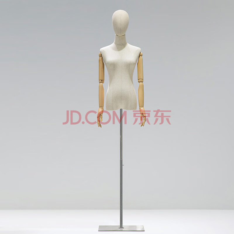 服装店模特道具女全身女装模特架子人台假人偶半身人体橱窗展示架 银