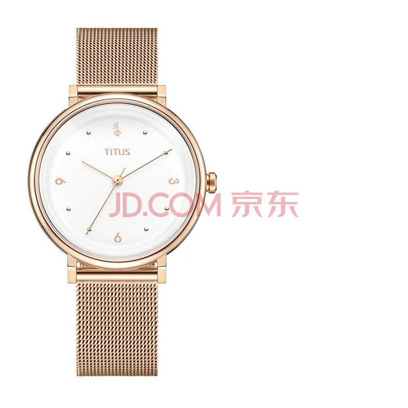 titus铁达时正品手表女石英腕表时尚休闲简约潮流钢带女表 3161 w06