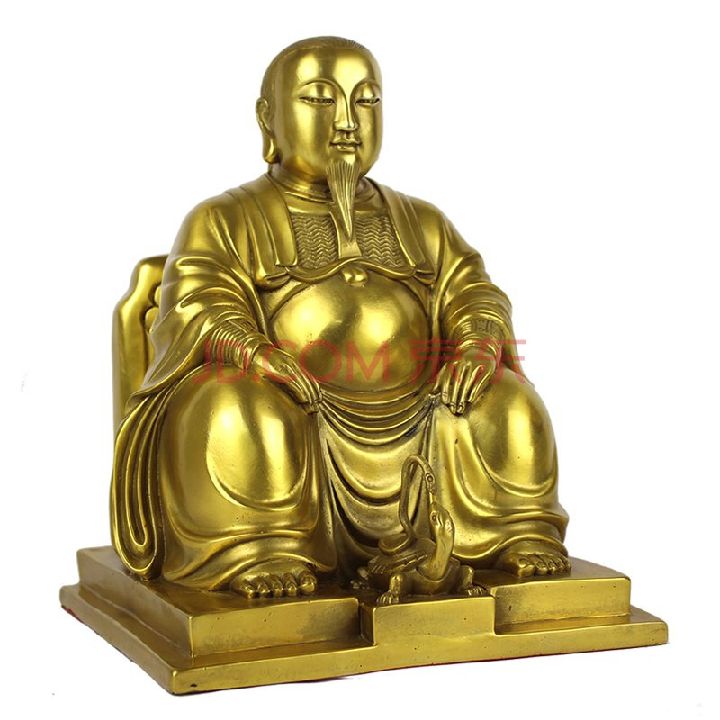 玄友黄铜玄天上帝铜像金属真武大帝神像玄武大帝道教供奉摆件玄天上帝