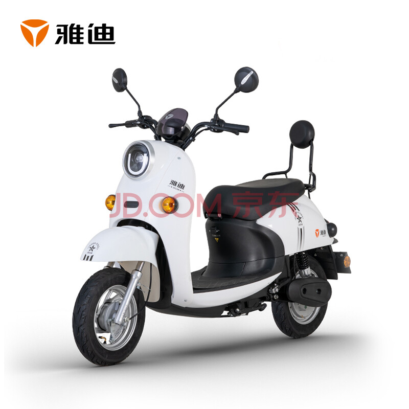 雅迪yadea新款时尚龟王米彩2021电动车60v轻便电动摩托车男女通用踏板