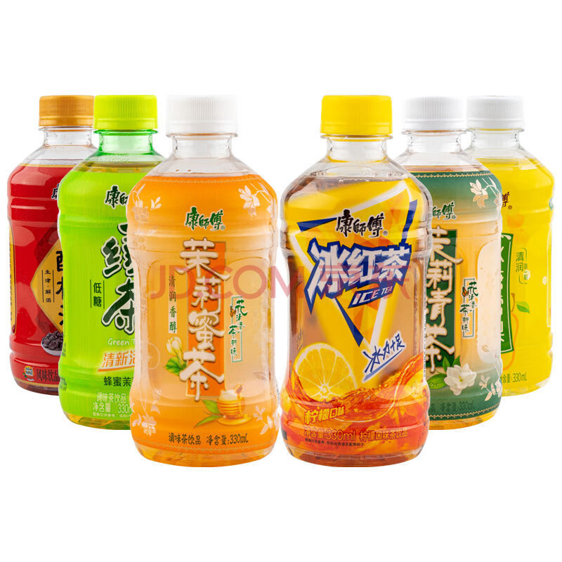 康师傅饮料 330ml*12瓶 康师傅冰红茶 整箱小瓶装茉莉蜜茶低糖绿茶