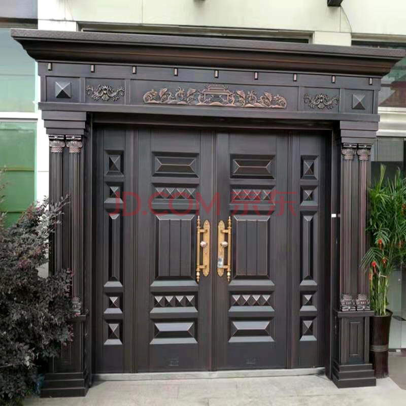 迈爵锌合金别墅大门防盗门双开门家用乡村庭院门自建房进入户农村院子