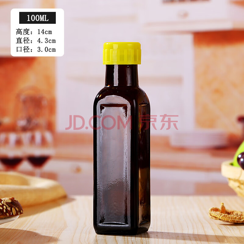 香油瓶空瓶橄榄油瓶山茶花油核桃油芝麻油香油玻璃空瓶子大容量厨房