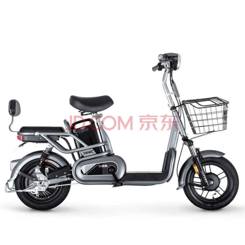 绿源tdt1987z电动车,绿源电动车tdt2087z 绿源电动自行车48v12a锂电池可提取 成人男女代步电瓶车 jcf 灰