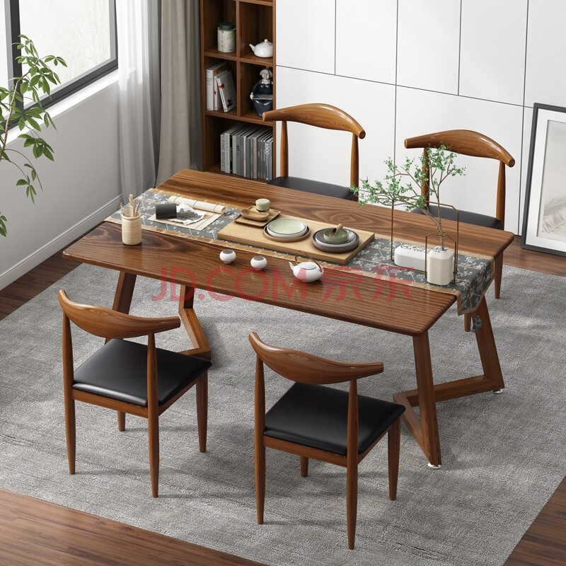 立太茶几新中式茶桌椅组合办公室小茶台大板茶桌简约小户型茶几功夫泡
