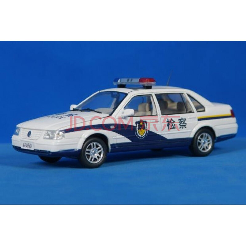 合金车模大众桑塔纳1:18国产上海大众桑塔纳3000中国警车合金汽车模型