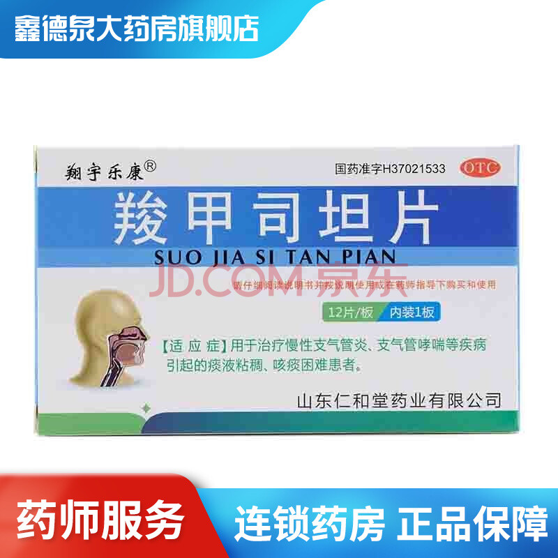 仁和堂 羧甲司坦片0.