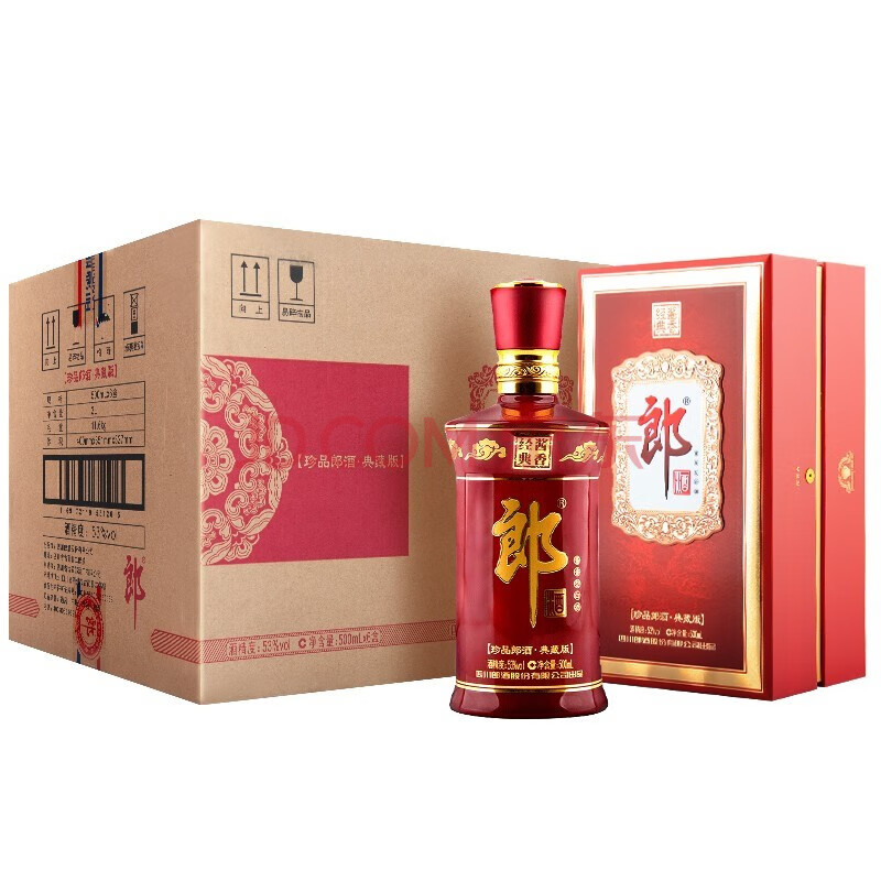 酒厂直供郎酒53度婚宴喜酒礼盒酒粮食酒商务酒水珍品郎典藏版500ml6