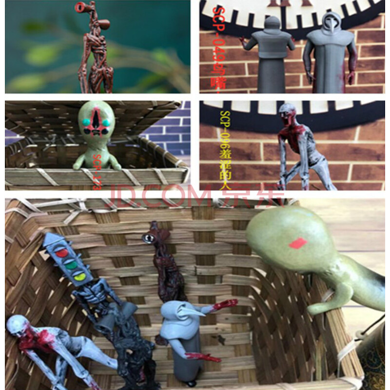 6789警笛头汽笛人玩具scp基金会周边盲盒盲盒手办紧急头玩具怪物模型