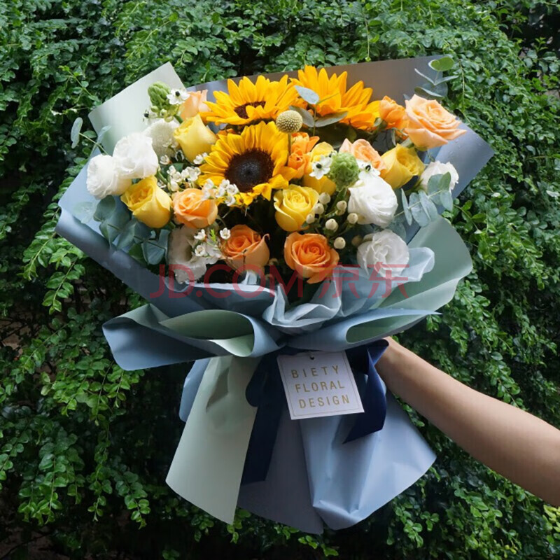 混搭花束送女友长辈领导生日祝福礼物北京杭州南京上海全国送花上门