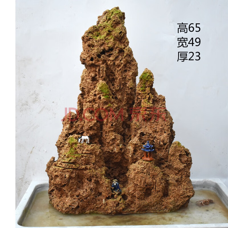 天然吸水石假山石头盆景流水喷泉上水石原石水锈石客厅造景小摆件