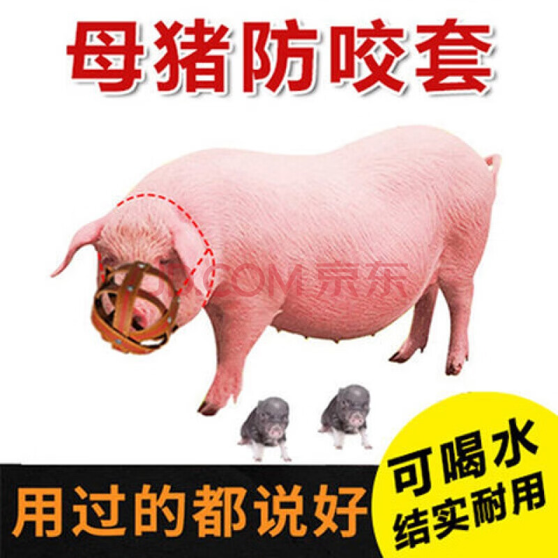 天颛 母猪咬套母猪嘴套猪嘴套牛嘴套马嘴套咬母猪马牛羊吃东西 中号嘴