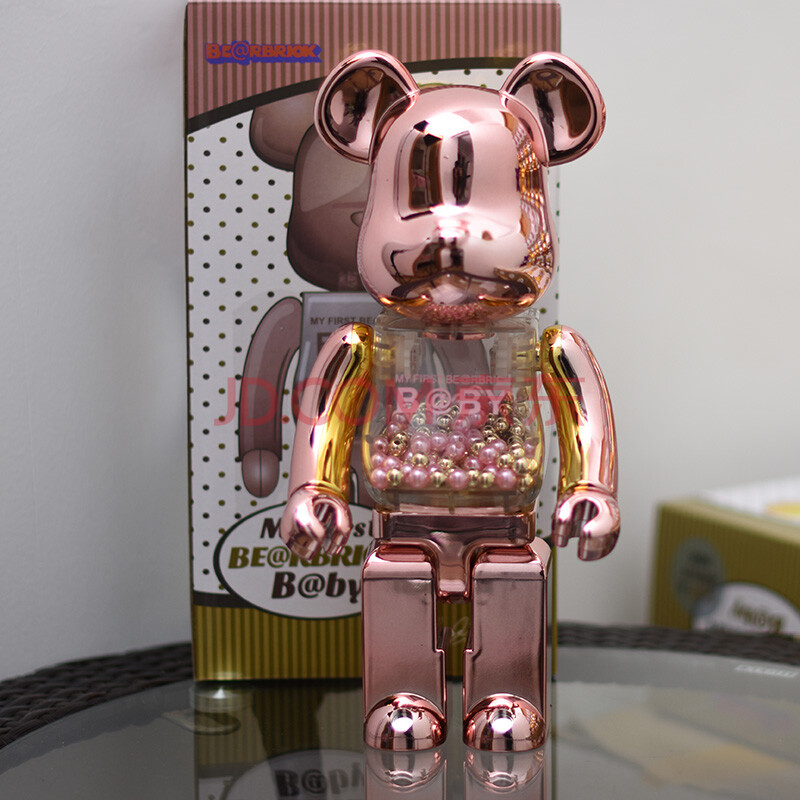 bearbrick400%暴力熊积木熊手办客厅摆件潮玩偶情人节