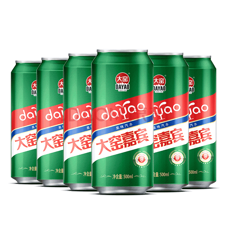 大窑内蒙古特产大窑嘉宾味大窑原味嘉宾果味碳酸饮料500ml大窑橙诺