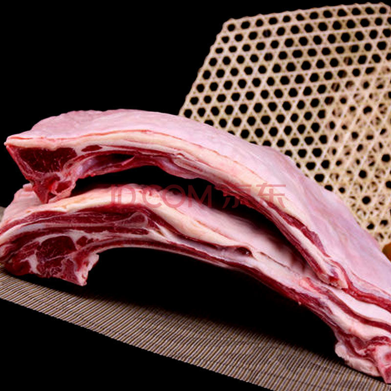 内蒙现宰新鲜去骨羊后腿肉带皮羊排 3斤带皮羊排