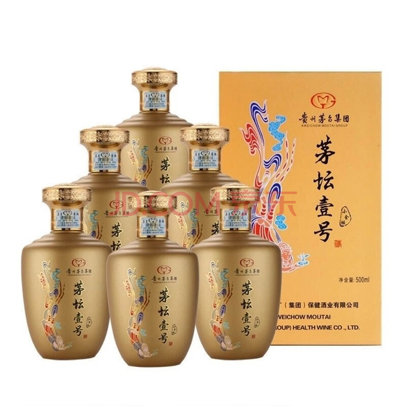 贵州茅台集团白酒茅坛壹号53度酱香型小金坛纯粮500ml*6瓶酒水整箱