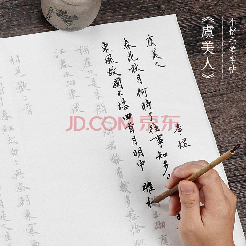字帖宣纸描红抄经本佛经兰亭序道德经初学者入门旭泽 虞美人(20张)