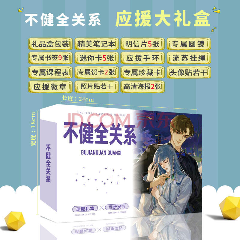 不健全关系周边明信片 钱错滕瑞雨漫画同款海报卡贴纸