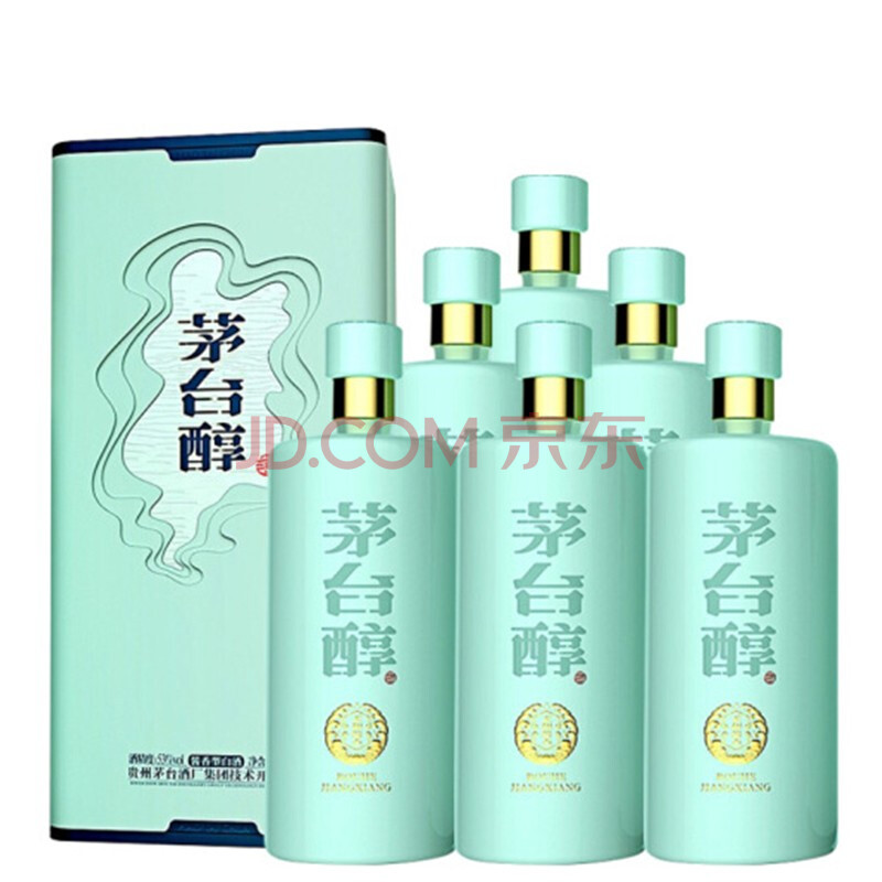 茅台(moutai)茅台醇天青 53度 白酒 500ml*6 整箱装 口感酱香型