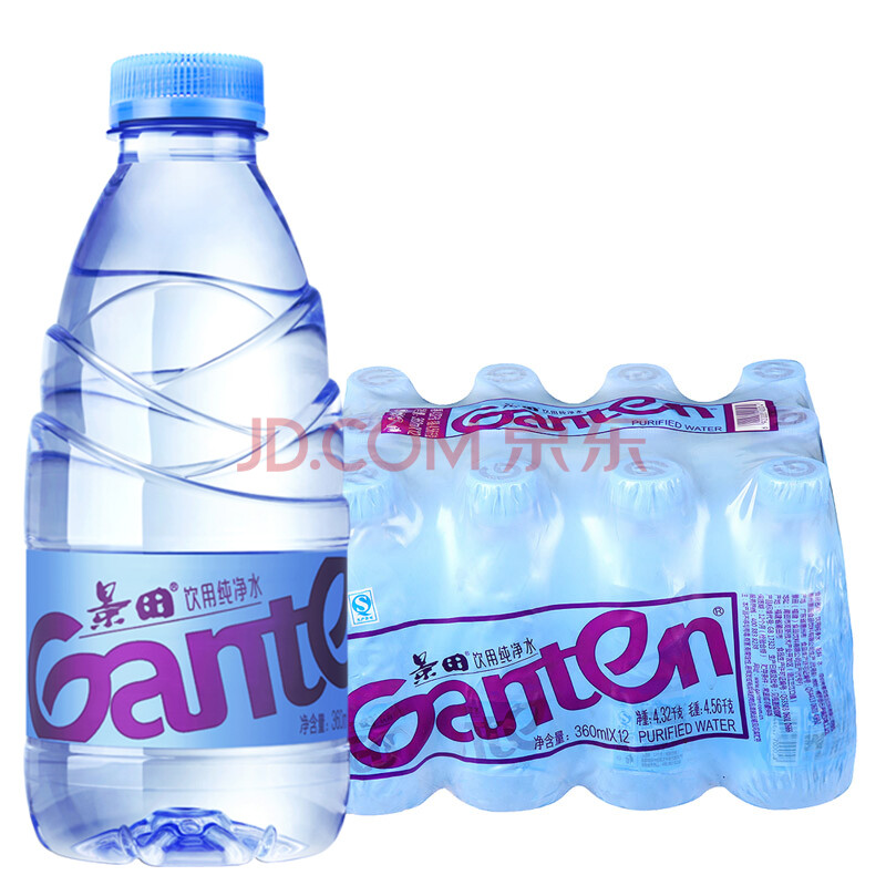 景田纯净水360ml*12瓶 塑包装