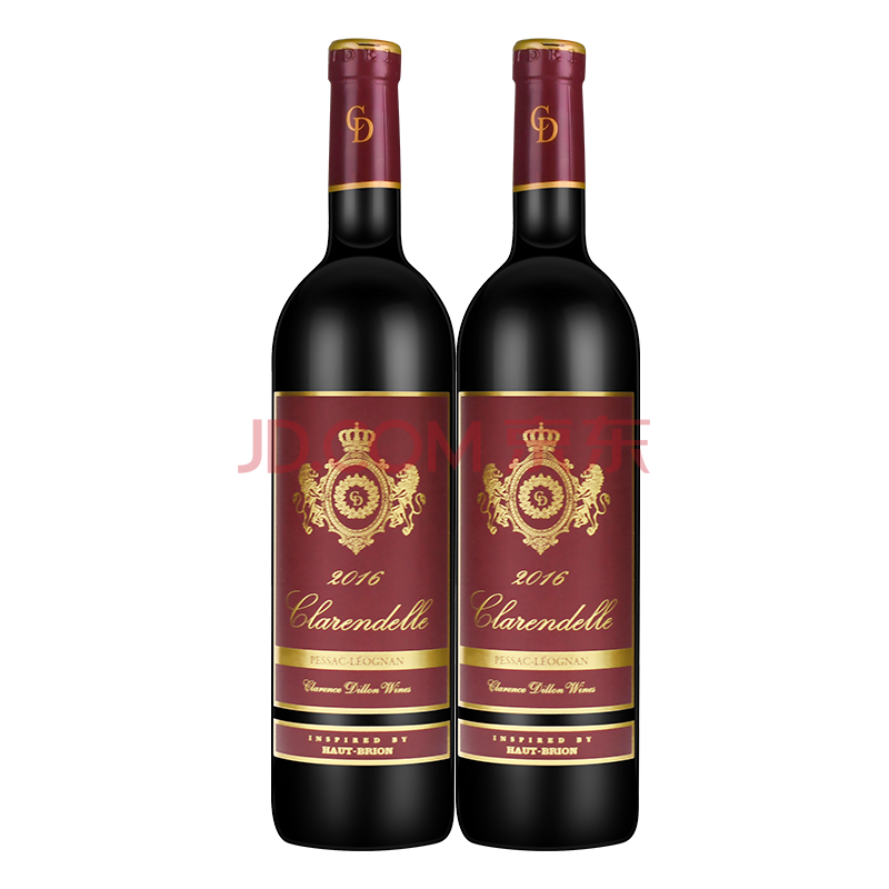侯伯王克兰朵佩萨克雷奥良红葡萄酒750ml 双支