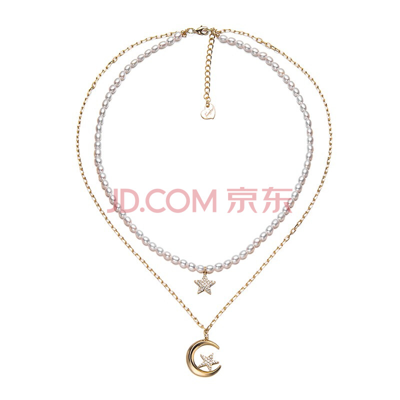 奥利维拉 df-j3珍珠项链 星月叠链【图片 价格 品牌 报价】-京东